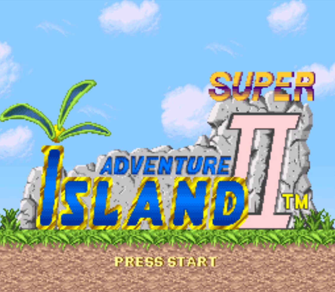 Super Adventure Island II Title Screen